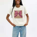 COACH Футболка Regular женская Cream - фото 5