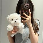 Плюшевая игрушка померанский шпиц, высота 35см/25см MENGMENGBUNNY - фото 7