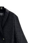 Пальто женское черное Chanel - фото 4