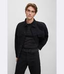 Ремень мужской Boss кожаный с логотипом, черный - фото 3