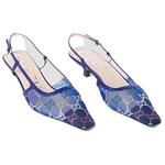 Туфли-лодочки GG 30 мм, украшенные кристаллами Gucci - фото 4