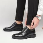 Повседневные мужские туфли черные экстравагантные - фото 4