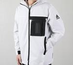 Куртка adidas Zipper Cargo Woven Fleece Lined Jacket White, белый - фото 4
