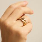 Кольцо Luna Burker, золото - фото 2