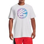Футболка curry gradient heavyweight t-shirt 'white multi' Under Armour, белый - фото 3