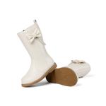 Детские кожаные ботинки для детей Snoffy, кремовый/белый - фото 4