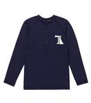 Футболка с принтом оленей The Animals Observatory, синий - фото