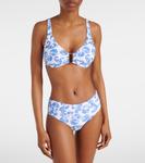 Бикини-трусы с принтом Bel Air Melissa Odabash, Blue Shell - фото 2