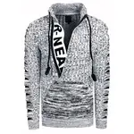 Вязаный свитер Rusty Neal со стильным вырезом, черный - фото 5