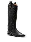 Toga Pulla сапоги до колен, черный - фото