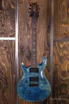 PRS Custom 24 Wood Library для левшей, River Blue - фото