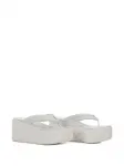 Стеганые босоножки на платформе Le Silla, белый - фото 4