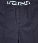 Хлопковые шорты Versace Kids, синий - фото 2