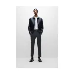 Кожаный ремень там Boss, черный - фото 3