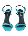Сандалии Versace, бирюзовый - фото 4