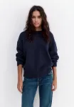 Свитер большого размера Pull&Bear, Mottled Dark Blue - фото