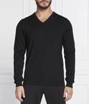 Пуловер мужской Hugo облегающего кроя базовый, черный - фото