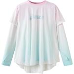 Футболка для подростков ASICS, синий/зеленый - фото