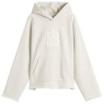 Толстовка с капюшоном и монограммой About:Blank, серый - фото