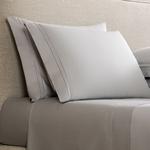 Наволочка Frette Doppio Ajour из хлопкового сатина 50x81, серый - фото 2