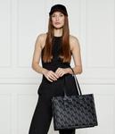 Сумка-шоппер женская Karl Lagerfeld с принтом, черный - фото 2