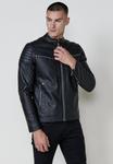 Куртка Koroshi Faux leather jacket, Black - фото 6