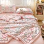 Yalu Одеяло летнее хлопковое 100х150 см, дышащее, для стирки - фото 7