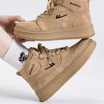 Кроссовки WARRIOR Skateboarding Shoes Unisex High-top, бежевый - фото 7