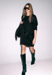 Платье Stradivarius SHORT WITH BELT, Black - фото