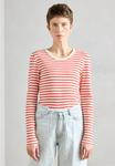 Топ Marc O'Polo CREW NECK STRIPED, Red - фото
