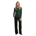 Свитер Tom Tailor Knit Structured Striped, зеленый - фото 4