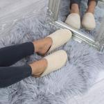 Тапочки-мулы на плоском каблуке AJVANI, бежевый - фото 5