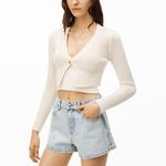 Женская белая майка-топ Alexander Wang - фото 6