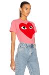 Топ Tee Comme Des Garcons Play, Pink - фото 2