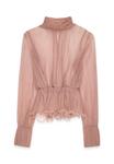 Блуза NA-KD Blouse, Dusty Pink/Pink - фото 4
