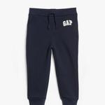 Флисовые джоггеры с вышитым логотипом Gap, синий - фото