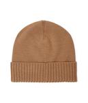 Шапка женская Moschino шерстяная с логотипом, коричневый - фото 3