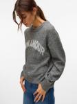 Свитер VERO MODA AMOREMIO, Light grey/mottled grey - фото 5