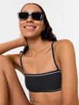 Топ бикини Piper Contrast Whistles, Black/White - фото 4