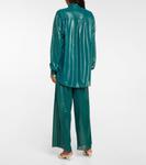 Рубашка из ламе Oséree, Petroleum Green - фото 3