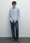 Рубашка Massimo Dutti, цвет Mottled Light Blue - фото 4
