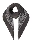 Шарф с узором "пейсли" Destin, черный - фото 2