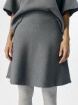 Мини-юбка Object, средний серый меланж - фото 5