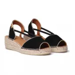 Сандалии Toni Pons Bilda esparto wedge, черный - фото
