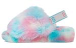 Тапочки fluff yeah slide 'blue pink' Ugg, синий - фото 2
