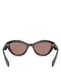 Солнцезащитные очки Pr a02sf в форме бабочки, 55 мм Prada, коричневый - фото 4