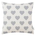 Чехол на подушку Tom Tailor Hearts, 45x45x1 см, серый - фото