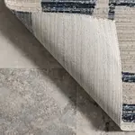 Современный коврик для дома и улицы Milani nuLOOM, 122x183 см, синий - фото 7