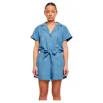 Комбинезон Urban Classics Light Denim Resort romper, синий - фото