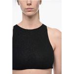 Укороченный топ LUMIERE с люрексом Oséree, Black - фото 3